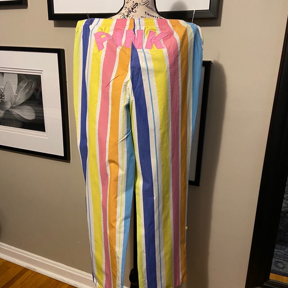 Victoria’s Secret PINK Cotton Striped Bottoms, Med